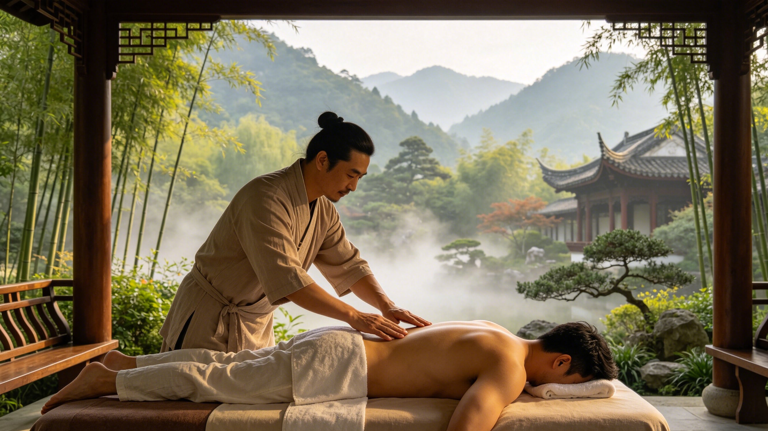 Traditional Chinese massage balance and wellness